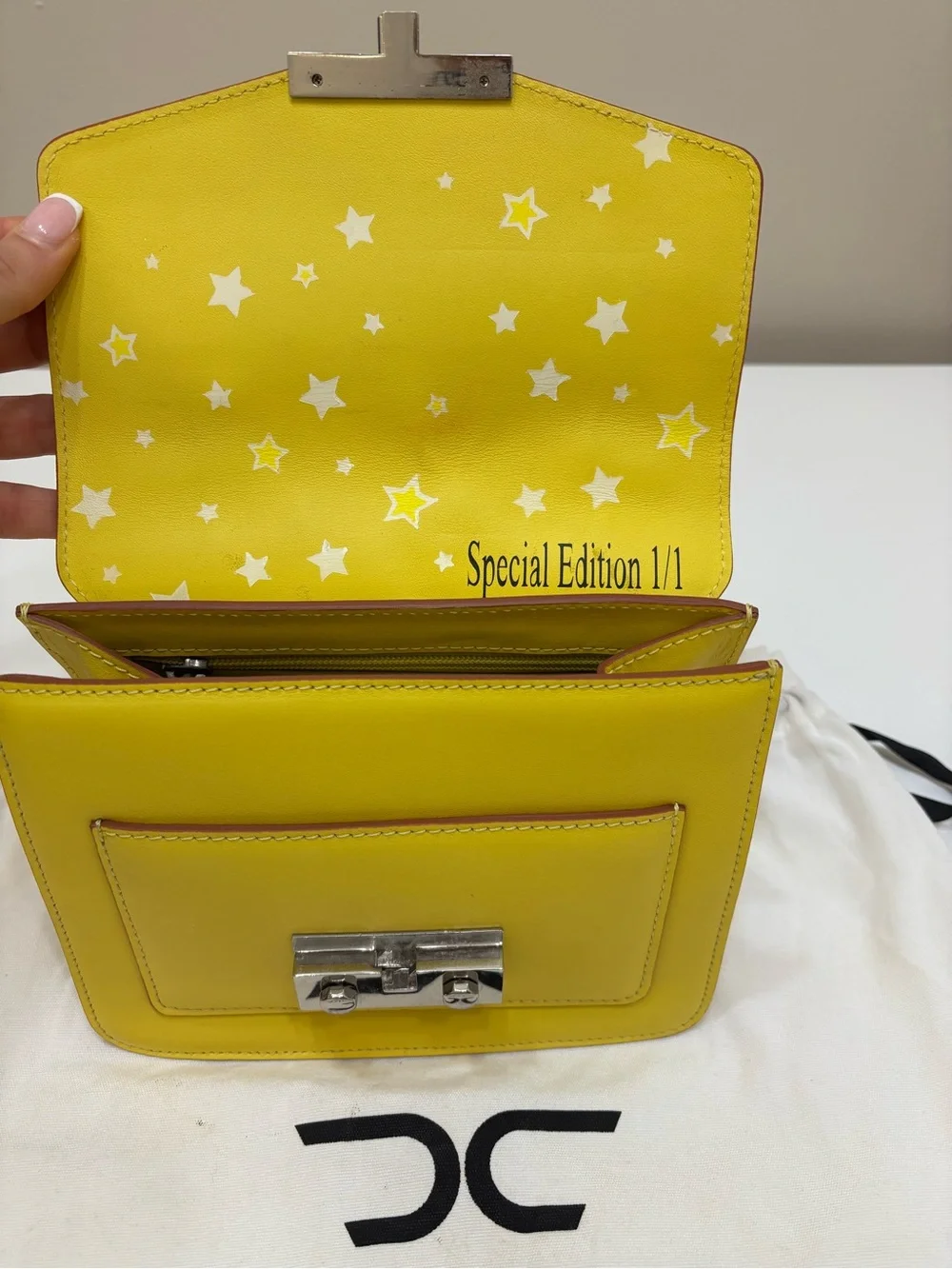 💛 Claudio Civitico “Atae” Yellow Leather Crossbody – Special Edition